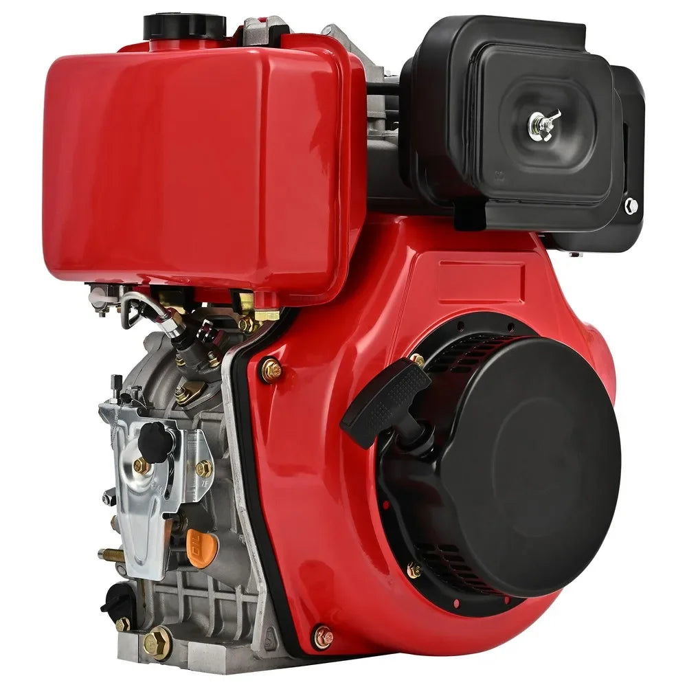411cc Diesel Engine Vertical 4 Stroke Single Cylinder 72.2mm Shaft Length 10HP