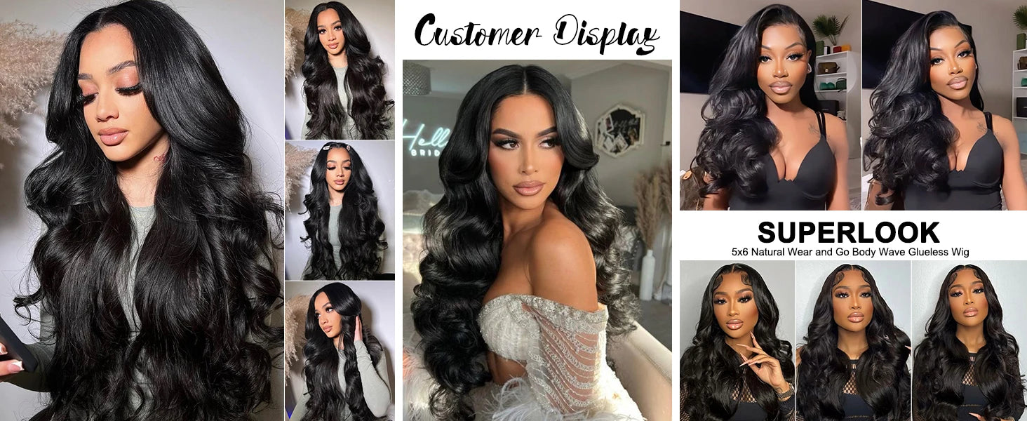 40Inch 300 Density Body Wave Human Hair 13x6 Hd Lace Frontal Wigs Brazilian 13x4 Lace Front 100% Human Hair Wigs For Black Women