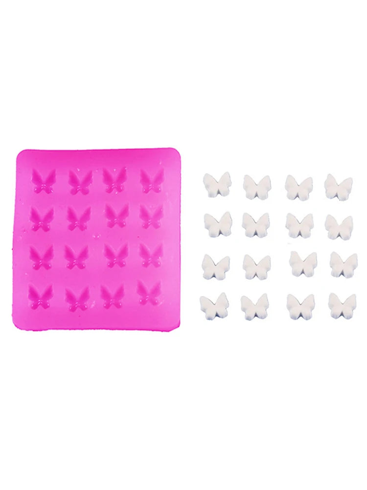 1pc/bag Butterfly Shape Epoxy Resin Molds Charm Pendant Silcone Moulds Ultra-Light Clay Handmade Butterfly Mold