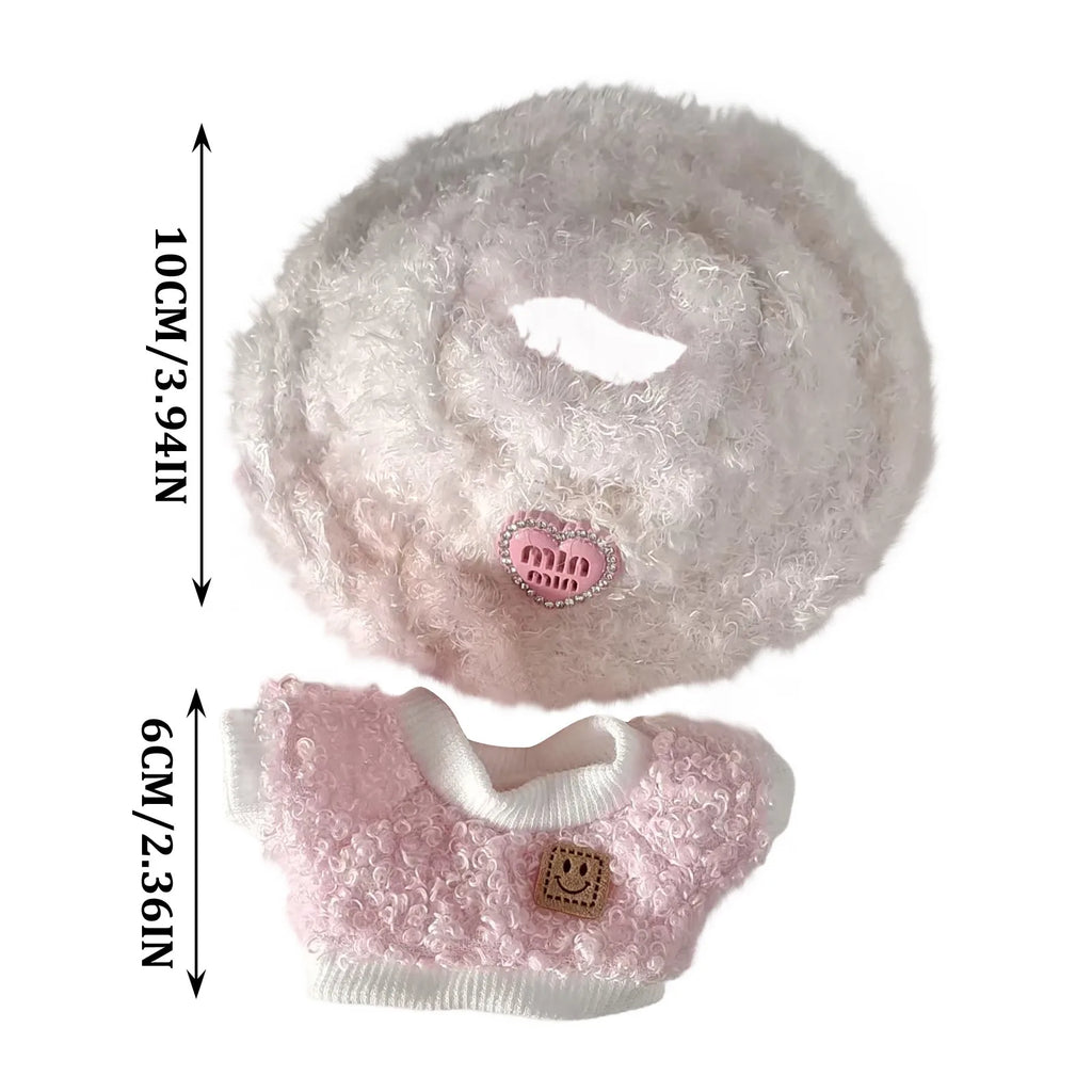 17cm Cute Set Labubu Doll Clothes Outfit Accessories Doll Clothing Kid Toy Girl Gift