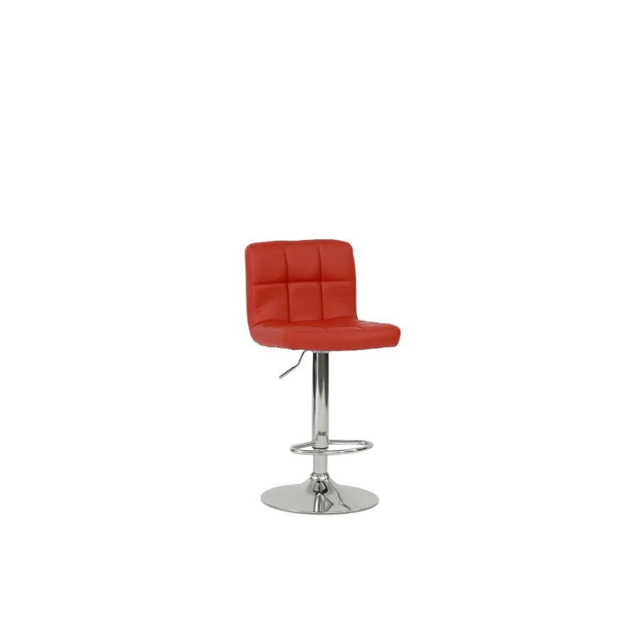 BAR STOOL in Red Chrome