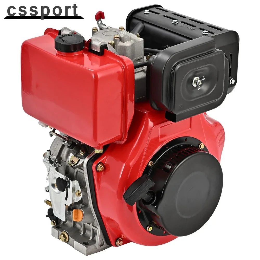 411cc Diesel Engine Vertical 4 Stroke Single Cylinder 72.2mm Shaft Length 10HP