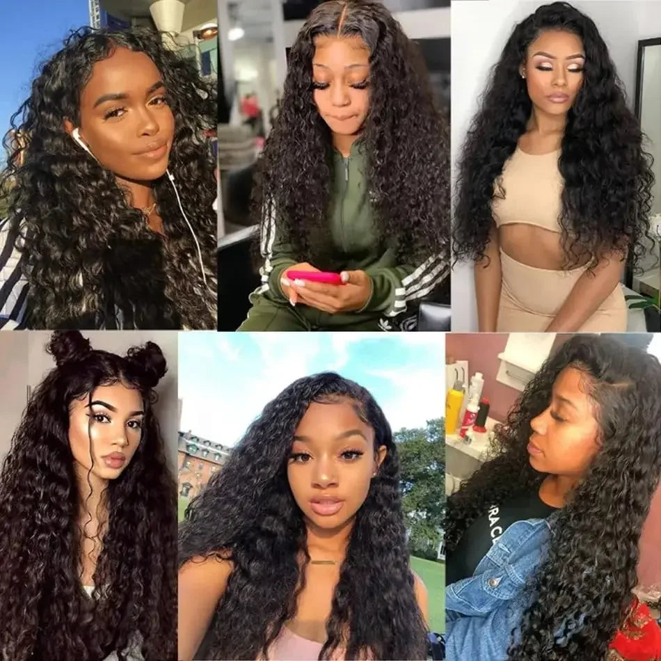 36 Inch Curly 12A Loose Deep Wave 100% Raw Human Hair Bundles 1/3/4 Bundles Double Weft Weavy Virgin Brazilian Hair