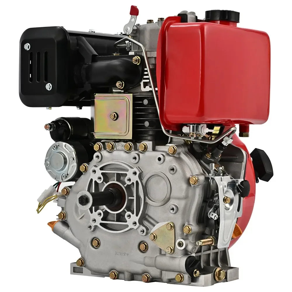 411cc Diesel Engine Vertical 4 Stroke Single Cylinder 72.2mm Shaft Length 10HP