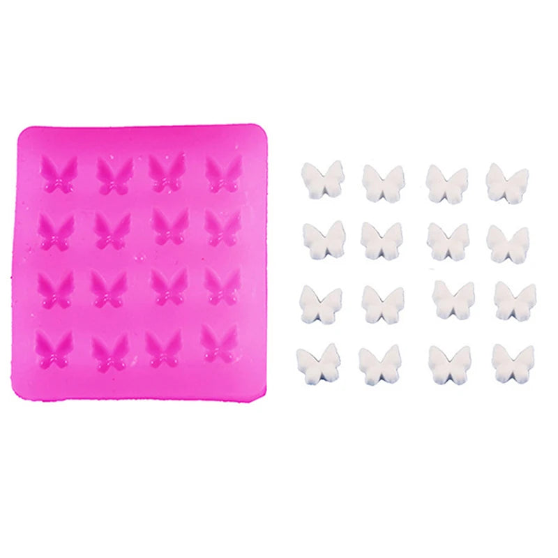 1pc/bag Butterfly Shape Epoxy Resin Molds Charm Pendant Silcone Moulds Ultra-Light Clay Handmade Butterfly Mold