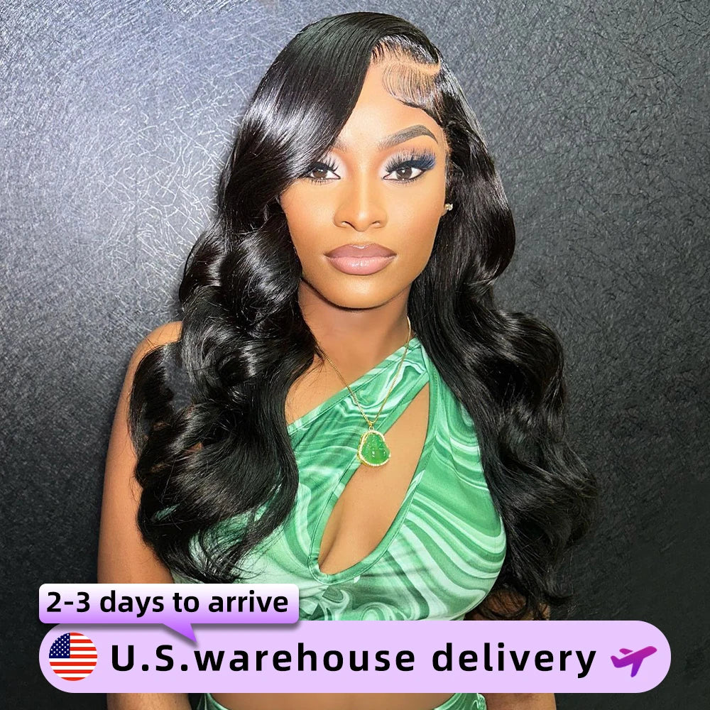 40Inch 300 Density Body Wave Human Hair 13x6 Hd Lace Frontal Wigs Brazilian 13x4 Lace Front 100% Human Hair Wigs For Black Women