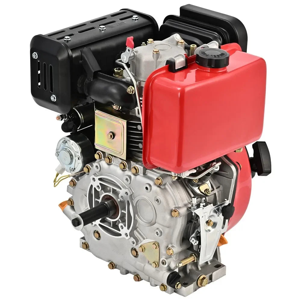 411cc Diesel Engine Vertical 4 Stroke Single Cylinder 72.2mm Shaft Length 10HP